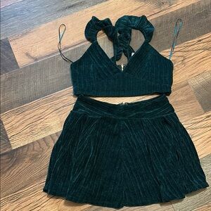 Dark Green Two-Piece Set